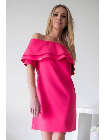 Společenské šaty Sandra – Jersa Velikost M Barvy jahodová