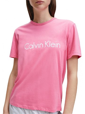 Dámské triko na spaní model 9045457 růžová – Calvin Klein Velikost M Barvy růžova