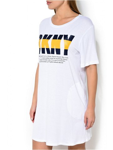 Dámská noční košile model 9048728 bílá s potiskem M – DKNY