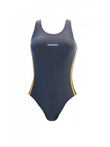 Jednodílné dámské plavky model 9087040 – Sesto Senso Barva grafit Velikost L
