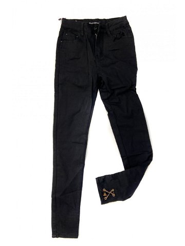 Černé džínové kalhoty typu high waist s na model 14794873 – ZOiO Barva velikost černá Velikost XS