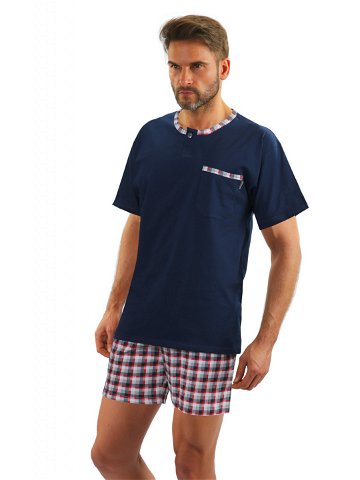 Pánské pyžamo s krátkými rukávy model 14803306 – Sesto Senso bledá melanž XL