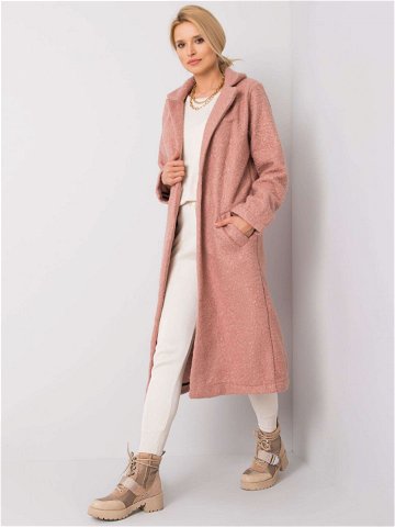 Dámský kabát 217 EN model 14839521 tmavě růžový M – FPrice