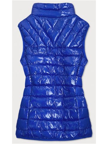 Světle modrá dámská lesklá vesta se stojáčkem model 14974992 – S WEST Barva odcienie niebieskiego Velikost S 36