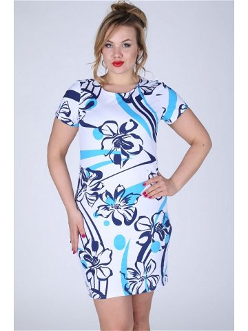 Dámské šaty i pro s květinovým vzorem v Modrá model 15042448 – EFECT Velikost 42