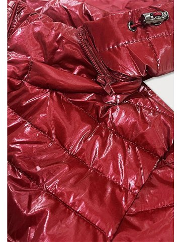 Červená lesklá dámská bunda model 15051245 Červené L 40 – MINORITY