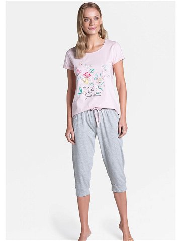 Dámské pyžamo model 15069540 – Henderson Velikost S Barva světle růžová
