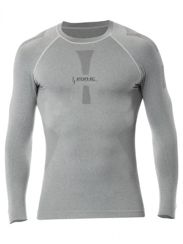 Pánské funkční tričko s dlouhým rukávem šedá Barva model 15070697 Velikost M L – IRON-IC