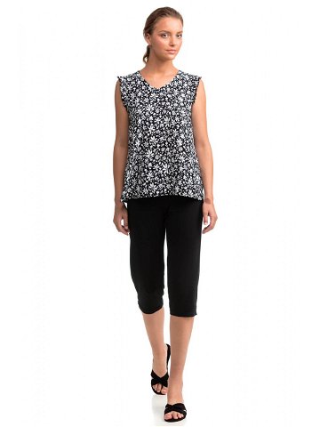 Dvoudílné dámské pyžamo model 15203454 – Vamp Barva black Velikost S