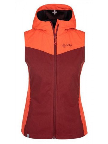Dámská softshellová vesta model 15270019 tmavě červená 34 – Kilpi