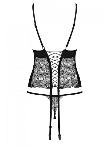 Erotický korzet model 15270886 corset rubínová L XL – Obsessive