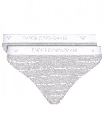 Dámské kalhotky šedá 2 pack šedá L model 15343572 – Emporio Armani