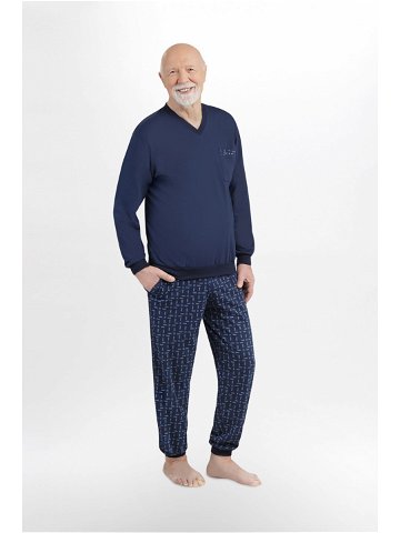Pánské pyžamo 408 KAROL Barva Modrá Velikost 2XL