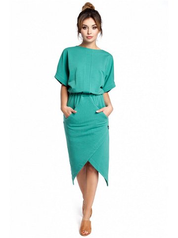 Dámské šaty model 15564128 – BeWear Velikost S M Barvy Zelená