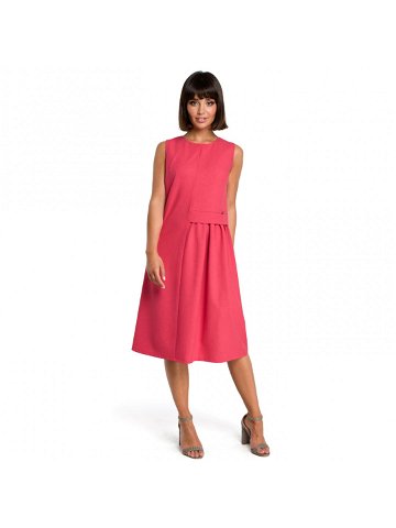 Dámské šaty model 15697655 – BeWear Velikost L Barvy tmavě růžová