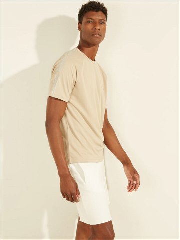 Pánské tričko krémová model 15756319 – Guess Velikost L Barvy krémová