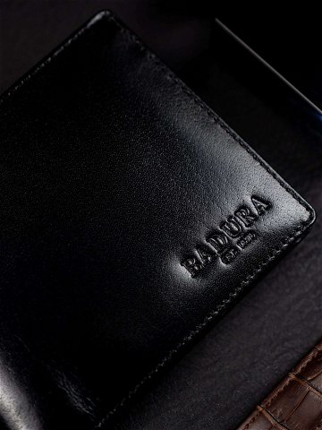 Pánská kožená peněženka černá jedna velikost model 15799933 – FPrice