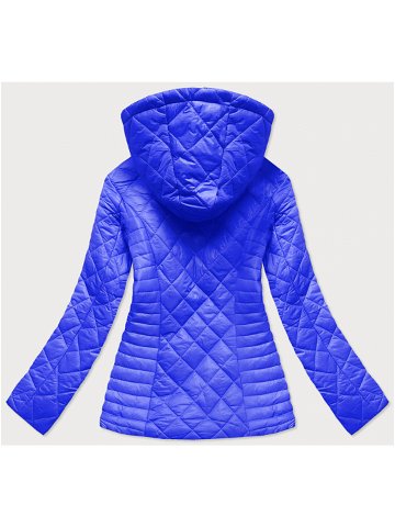 Světle modrá prošívaná dámská bunda s kapucí model 15856231 Modrá S 36 – Ann Gissy
