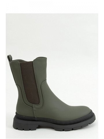 Dámské boty model 15911064 tmavě zelená 40 – Inello