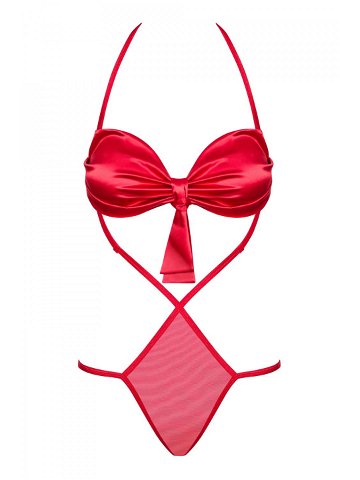 Erotické body model 16133563 teddy červená L XL – Obsessive