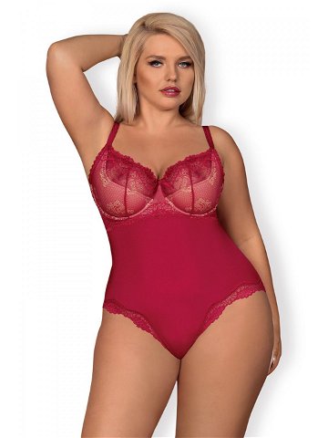 Erotické body model 16133702 teddy červená S M – Obsessive