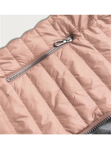 Růžová dámská bunda s kapucí model 16143335 růžová XL 42 – LHD