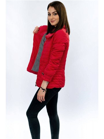 Červená bunda s vysokým stojáčkem model 16143405 – LHD Barva odcienie czerwieni Velikost XL 42