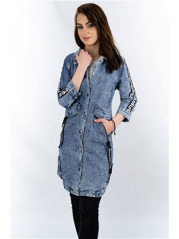Světle modrá volná dámská džínová přes oblečení Modrá S 36 model 16147160 – Re-Dress