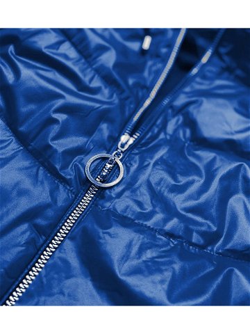 Dámská bunda s kapucí model 16148911 – BH FOREVER Barva odcienie niebieskiego Velikost L 40