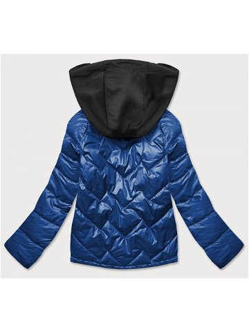 Dámská bunda s kapucí model 16148976 – BH FOREVER Barva odcienie niebieskiego Velikost 46