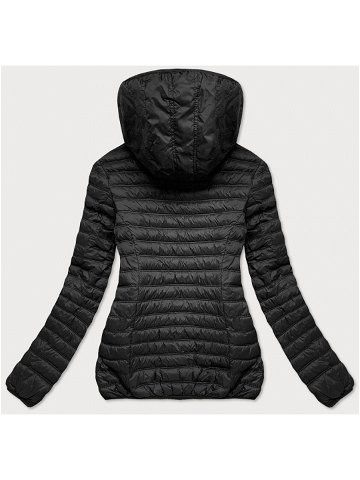 Černá prošívaná dámská bunda s kapucí model 16149296 černá XL 42 – 6 & 8 Fashion
