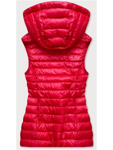 Červená prošívaná dámská vesta model 16150984 – S WEST Barva odcienie czerwieni Velikost S 36