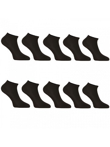 10PACK ponožky Nedeto nízké černé 10NDTPN1001 L