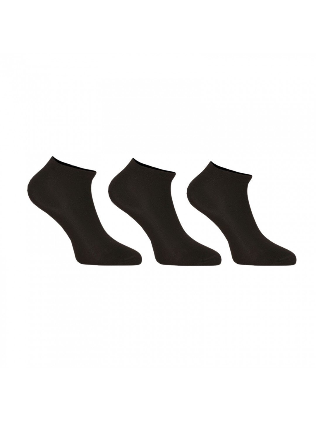 3PACK ponožky Nedeto nízké černé 3NDTPN1001 L