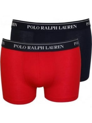 Pánské boxerky model 16201133 2 pack – Ralph Lauren Velikost M Barvy modrá – červená