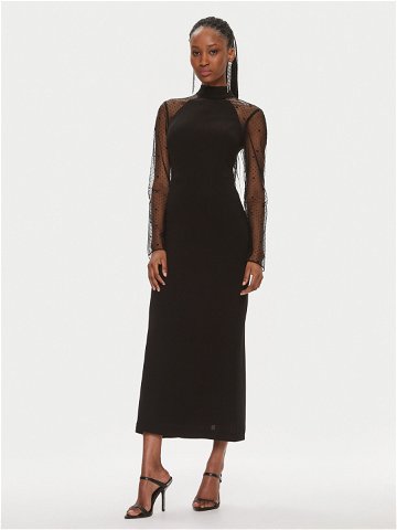 KARL LAGERFELD Koktejlové šaty 240W1303 Černá Slim Fit
