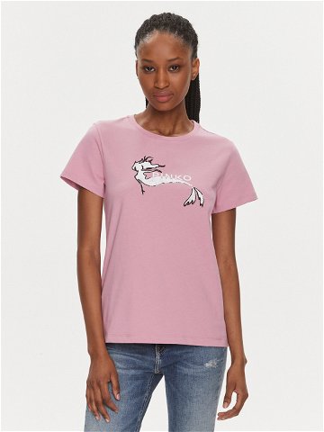 Pinko T-Shirt 100355 A1OC Růžová Regular Fit