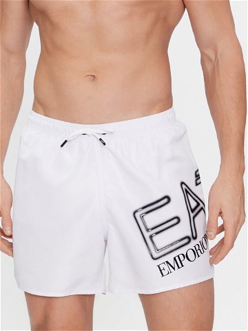 EA7 Emporio Armani Plavecké šortky 902000 4R736 0001 Bílá