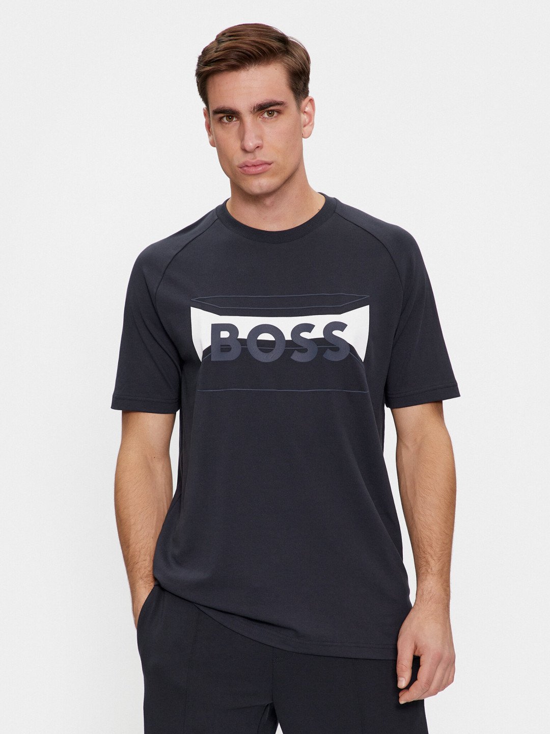 Boss T-Shirt Tee 2 50514527 Tmavomodrá Regular Fit