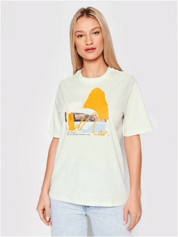 S Oliver T-Shirt 2111768 Béžová Regular Fit