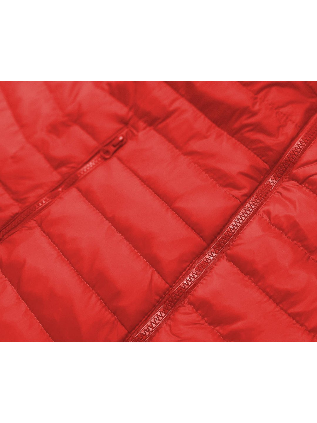 Lehká červená dámská prošívaná bunda model 16279925 – J STYLE odcienie czerwieni XL 42