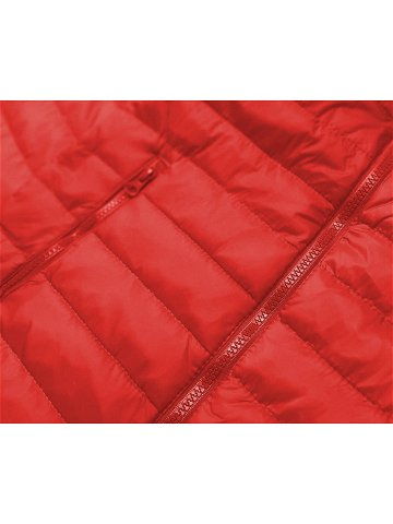 Lehká červená dámská prošívaná bunda 20311-270 odcienie czerwieni XL 42