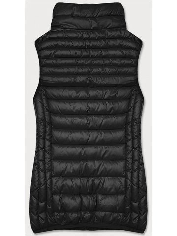 Černá dámská vesta se stojáčkem model 16305036 – S WEST Barva odcienie czerni Velikost L 40