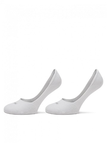 Calvin Klein Sada 2 párů dámských ponožek 701218767 Bílá