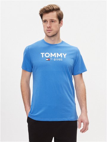 Tommy Jeans T-Shirt Tjm Slim Essential Tommy Tee DM0DM18264 Modrá Slim Fit