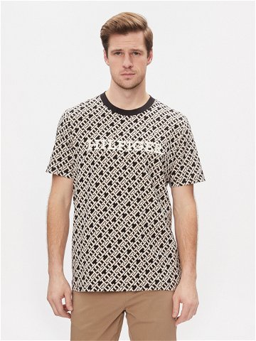 Tommy Hilfiger T-Shirt Aop Monotype Tee MW0MW34187 Černá Regular Fit