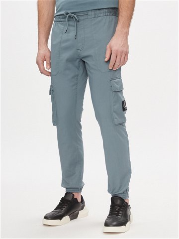 Calvin Klein Jeans Cargo kalhoty J30J324696 Modrá Skinny Fit