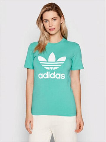 Adidas T-Shirt adicolor Classics Trefoil HE6869 Zelená Regular Fit