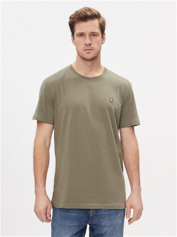 Calvin Klein Jeans T-Shirt J30J325268 Zelená Regular Fit