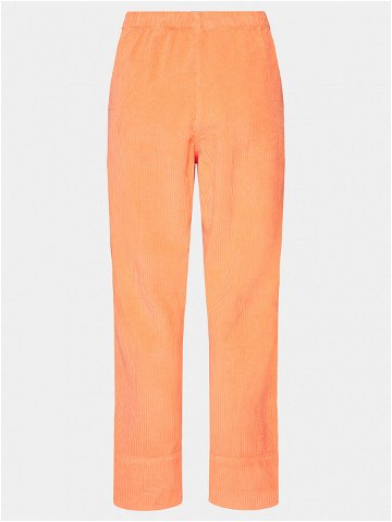 American Vintage Kalhoty z materiálu Padow PADO137E24 Oranžová Relaxed Fit